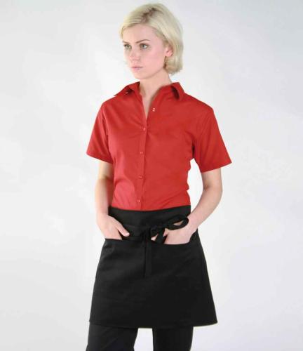 Dennys Bar Apron with Pocket - BLK - ONE